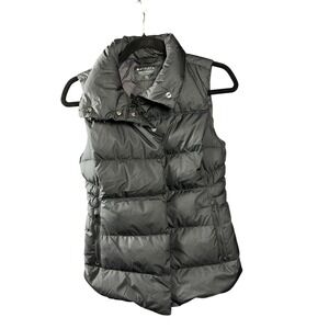 Athleta Gilet Downtown Puffer Vest Black XXS Goose Down Insulated